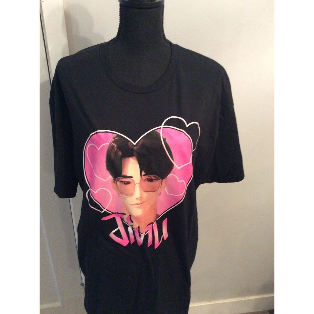 New NWT Jinu Demon Hunters Size XL Black Heart KPOP